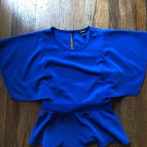 Dolman Sleeve Peplum Top
